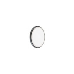 Iperbriko - Plafoniera in alluminio pressofuso, diffusore termoplastico opalino, 28W, 3700 lumen, luce calda, IP65 grafite