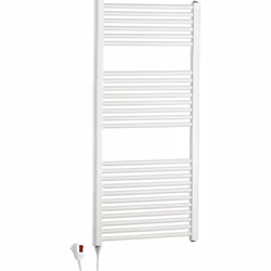 Scaldasalviette elettrico con resistenza termolimitata on-off, non regolabile. Composto da nr. 25 tubi di resa. Fornito compl ...