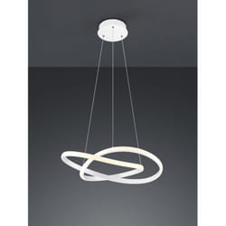 Sospensione Moderna Course Bianco Led Dimmerabile 27W Ø60 cm Trio Lighting