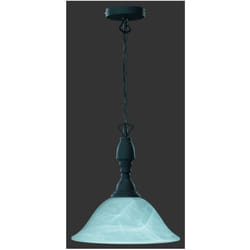 Iperbriko - Sospensione Rustico Country Ruggine 1xE27 Ø33 cm Trio Lighting