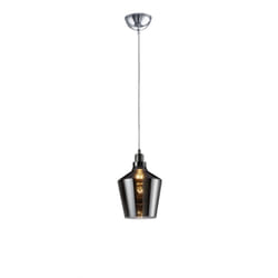 Iperbriko - Sospensione Singola Calais Bicchiere Vetro Fumé Trio Lighting
