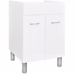 Sottolavatoio per porcellana in nobilitato, spessore struttura mm.18. Disponibile solo in colore bianco. Predisposto per porc ...