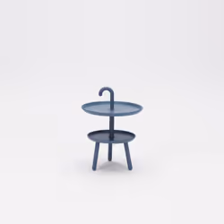 Tavolino da esterno (Ø.41 x 55 H cm) - Sunny - MATERIALI: Top: Polipropilene Base: Polipropilene COLORI: Top: grigio base: gr ...
