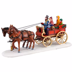Allegria in carrozza Carriage Cheer si diffonde in tutta la città. È una bella giornata di neve per portare la carrozza a far ...