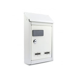 Iperbriko - Cassetta postale in acciaio bianca 24x9x35h cm Fitzgerald