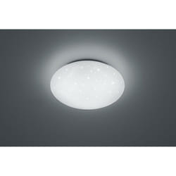 Iperbriko - Plafoniera Led IP44 Dimmerabile Putz Bianco Glitter Ø37 cm Trio Lighting