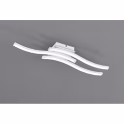 Plafoniera Moderna 3 Bacchette Ondulate Led 4000k Route Bianco Trio Lighting ROUTE di Trio Lighting è una plafoniera composta ...
