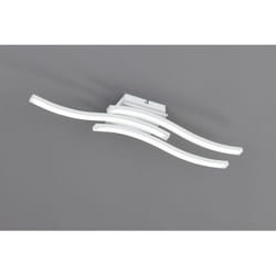 Plafoniera Moderna 3 Bacchette Ondulate Led 4000k Route Bianco Trio Lighting