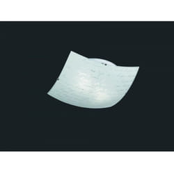 Iperbriko - Plafoniera Signa Vetro Bianco Decori Firma 40x40 cm Trio Lighting