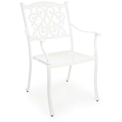 Sedia con bracciolo Ivrea bianco da esterno