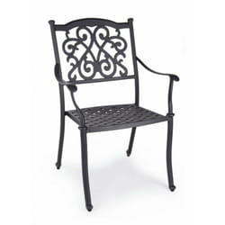 Sedia da Giardino in Ferro c-br Ivrea Antracite - Impilabile - Misure: 65x60x92 cm