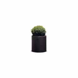 Vaso da giardino tondo marrone 44 x 44,3 cm Aggiungi un tocco di eleganza al tuo giardino con il Vaso da giardino tondo marro ...