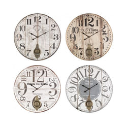 4x Orologio Parete Arizona C-Pendolo Ass4