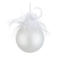 Iperbriko - 8x Pendaglio Vt Plumette Bianco D100