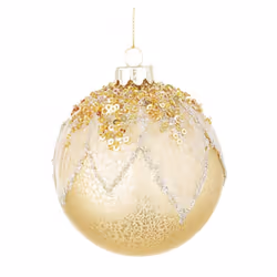 12X Sfera Vt Fogliage Oro D80 Vetro Caratteristiche Materiale: Vetro