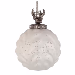 4X Sfera Vt Decorum Bianco Op D80 Vetro 95% e Metallo 5% Caratteristiche Materiale: Vetro e Metallo