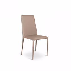 Materiale / Material Seduta: Similpelle Schienale: Similpelle Gambe / Struttura: Metallo Colore / Colour Seduta: tortora Schi ...