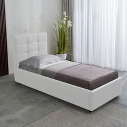Letto singolo bianco 94x205x105 cm