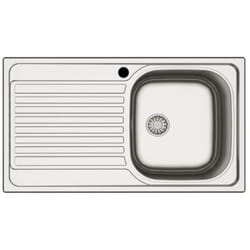 Lavello acciaio 86x50 cm con gocciolatoio