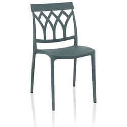 Sedia polipropilene grigio 46,4x53,9x84,5