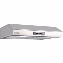 Gruppo cappa sottopensile Tornado 90 apotenza aspirante 280 m3/h inox Samet Larghezza 90 cm. 3 livelli di potenza. Pusch butt ...