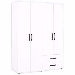 Armadio GRD4422023 bianco 4 ante e 2 cassetti Scopri l'armadio GRD4422023, un elegante complemento d'arredo per la tua camera ...