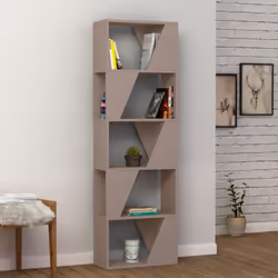 Libreria Frame colore light mocha con 5 ripiani La libreria Frame in colore light mocha è un'ottima soluzione per organizzare ...