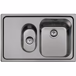 Lavello Smeg SP7915SN 79x50 cm 1+1/2 vasca con gocciolatoio sinistro acciaio inox nero Il lavello Smeg SP7915SN è un elegante ...
