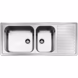 Lavello Smeg LG116D2 inox 2 vasche con gocciolatoio destro 116x50 cm Il lavello Smeg LG116D2 è un'ottima soluzione per chi ce ...