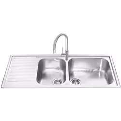 Lavello Smeg LG116S inox 2 vasche con gocciolatoio sinistro 116x50 cm Il lavello Smeg LG116S è un'ottima soluzione per la tua ...