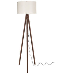Lampada da terra 36x136 cm noce crema
