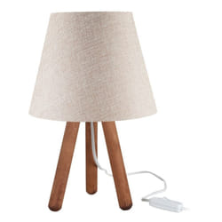 Lampada da tavolo 22x33,5 cm noce beige