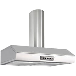 Cappa inox 90x48x15 cm con camino