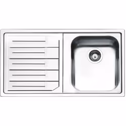 Lavello Smeg LP861S2 inox 1 vasca con gocciolatoio sinistro 86x50 cm Il lavello Smeg LP861S2 è un elegante e funzionale lavel ...