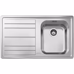 Lavello Smeg LE861S2 86x50 cm 1 vasca con gocciolatoio sinistro inox Il lavello Smeg LE861S2 è un elegante e funzionale compl ...