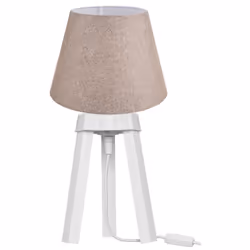 Lampada da tavolo PIKOBI2634 con paralume beige e base bianca Questa elegante lampada da tavolo PIKOBI2634 è caratterizzata d ...