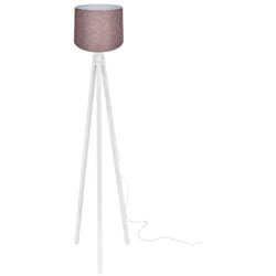 Iperbriko - Lampada da terra bianca e rosa 36x125 cm