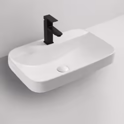 Lavabo da semincasso CUP6026B in ceramica 60x40x16.5 cm bianco Il lavabo da semincasso CUP6026B è un elegante elemento d'arre ...