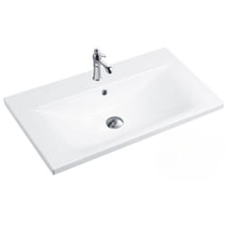 Lavabo da appoggio 81x46.5x18 cm bianco