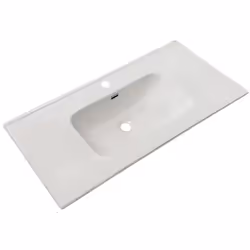 Lavabo consolle da appoggio VAS836-100 101x46.5x14 cm. bianco Scopri il lavabo da appoggio VAS836-100, un elemento elegante e ...