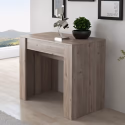 Consolle allungabile Luka con 4 allunghe colore nelson oak La consolle allungabile Luka è un complemento d'arredo versatile e ...