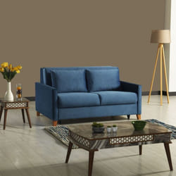Divano letto azzurro 164x111x90 h cm