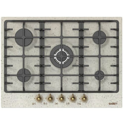 Iperbriko - Samet piano cottura 5 fuochi da 70 cm avena Menelao H3.5xL70xP51