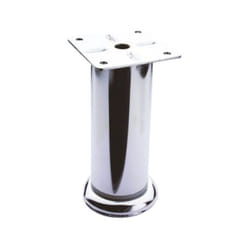 Piede in metallo diametro 4,2 altezza 15 cm cromato H15