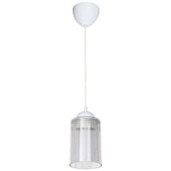 Lampada da soffitto Optical ASZ1025 con paralume in plastica trasparente H67xL10.5