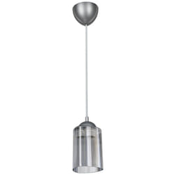 Iperbriko - Lampada da soffitto Optical MDL3871 con paralume triangolo in plastica fumè H70xL11