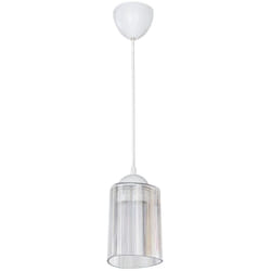 Iperbriko - Lampada da soffitto Optical MDL4125 con paralume triangolo in plastica trasparente H70xL11