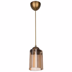 Lampada da soffitto Optical MDL3749 con paralume triangolo in plastica ambrato La lampada da soffitto Optical MDL3749 è un el ...