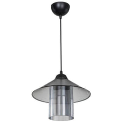 Lampada da soffitto Inka ASZ1463 con paralume in plastica fumé H60xL25.5