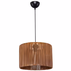 Lampada da soffitto Roya ASZ1700 in carta intrecciata rustica marrone La lampada da soffitto Roya ASZ1700 è un elegante compl ...